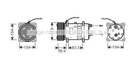 Компрессор кондиционера AVA COOLING UVAK058