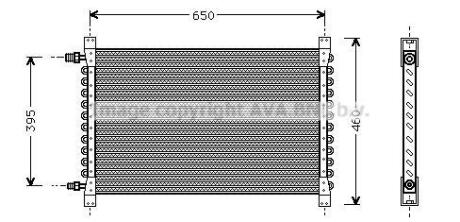 Радиатор кондиционера (Конденсатор) AVA COOLING VL5013
