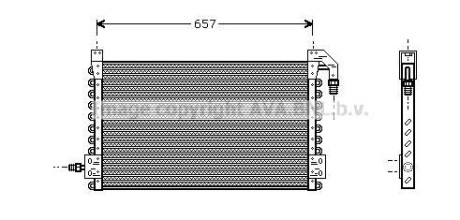 Радиатор кондиционера (Конденсатор) AVA COOLING VL5015