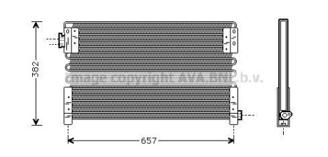 Радиатор кондиционера (Конденсатор) AVA COOLING VL5017