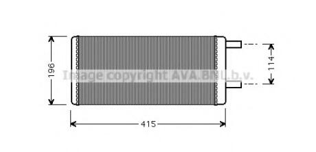 Радиатор отопителя салона AVA COOLING VL6028