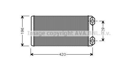 Радиатор отопителя салона AVA COOLING VL6036