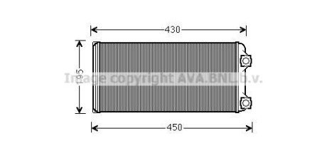 20520114 Радіатор опалювача під защолки VOLVO 85104947 AVA COOLING VL6048