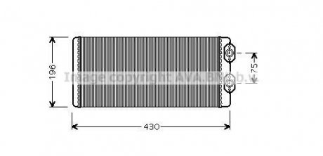 20532914 3090893 Радіатор опалювача Volvo AVA COOLING VLA6034