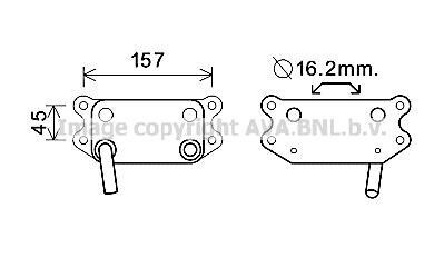 Радиатор масляный AVA COOLING VO3154