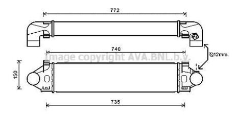 Интеркулер AVA COOLING VO4190