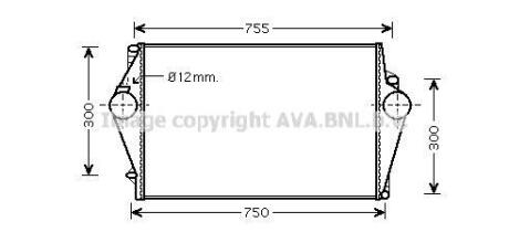 Интеркулер AVA COOLING VOA4137