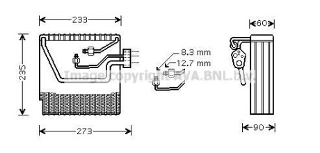 Испаритель кондиционера AVA COOLING VOV111