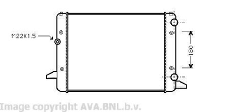 Радиатор охлаждения двигателя AVA COOLING VWA2120