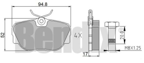 Автозапчасть Bendix 510034