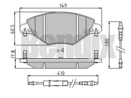 Автозапчасть Bendix 510447