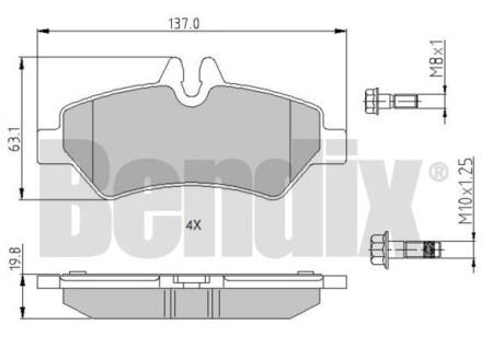 Автозапчасть Bendix 510518