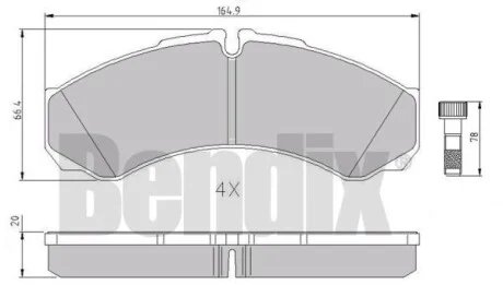 Автозапчасть Bendix 510641