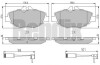 Комплект тормозных колодок Bendix 510837 (фото 1)