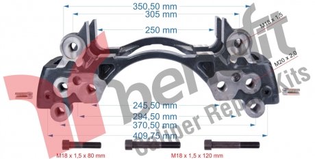 Скоба супорту Meritor BENEFIT 30508BEN (фото 1)