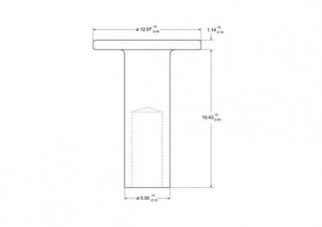 Заклепка сталева трубчата D5x15MM BERAL 93275