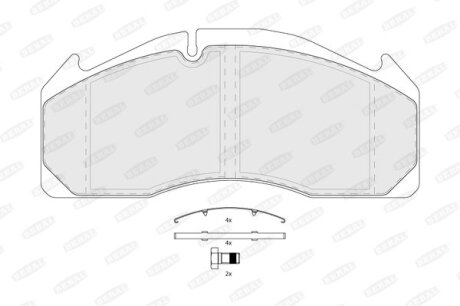 Тормозные колодки дисковые, комплект BERAL BCV29125TK