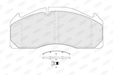 Тормозные колодки дисковые, комплект BERAL BCV29125TK