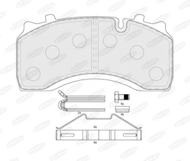 Тормозные колодки дисковые, комплект BERAL BCV29142TK