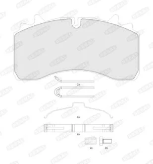 Тормозные колодки дисковые, комплект BERAL BCV29162TK