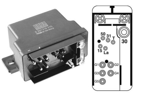 Реле свечей накала BERU GR075