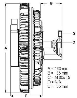 Вискомуфта в сборе BERU LK039