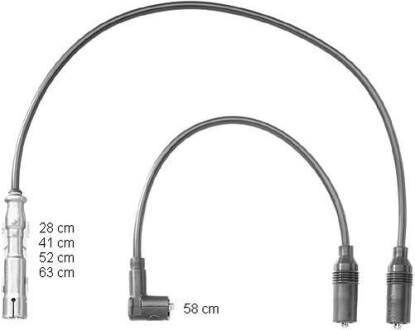 Провода высоковольтные, комплект BERU ZEF1151