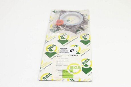 Сальник вала коленчатого задний BGA OC6317