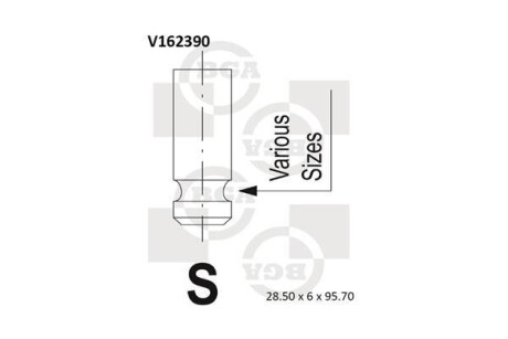 Клапан впускной BGA V162390