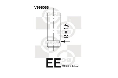 Клапан впускной BGA V996055