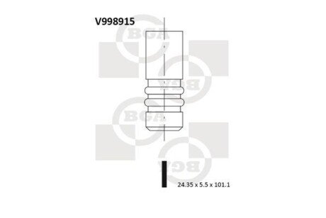 Клапан выпускной BGA V998915