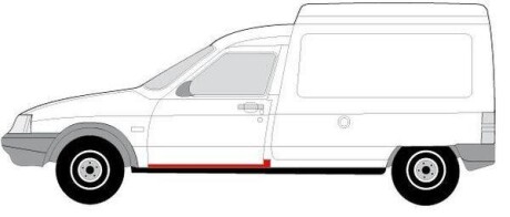 Накладка порога BLIC 6015-00-0516017P