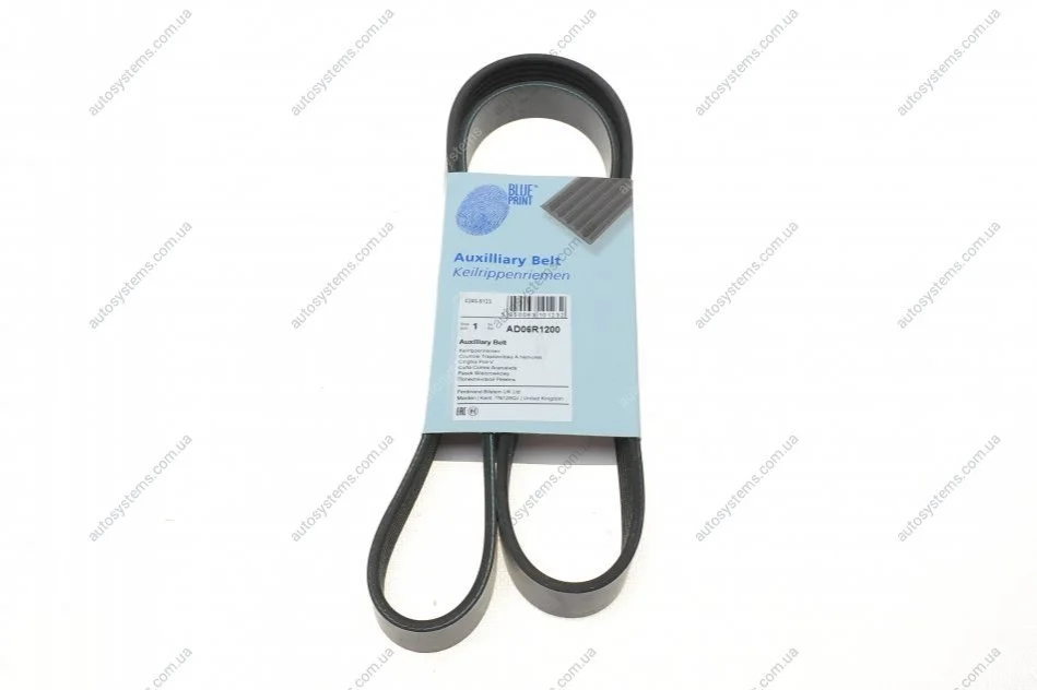 Ремінь генератора Renault Kangoo 1.5 dCi/ Citroen C5/ C6/ C8/ Xantia/ XM Break 2.0-2.2 92- Blue-print AD06R1200 (фото 1)