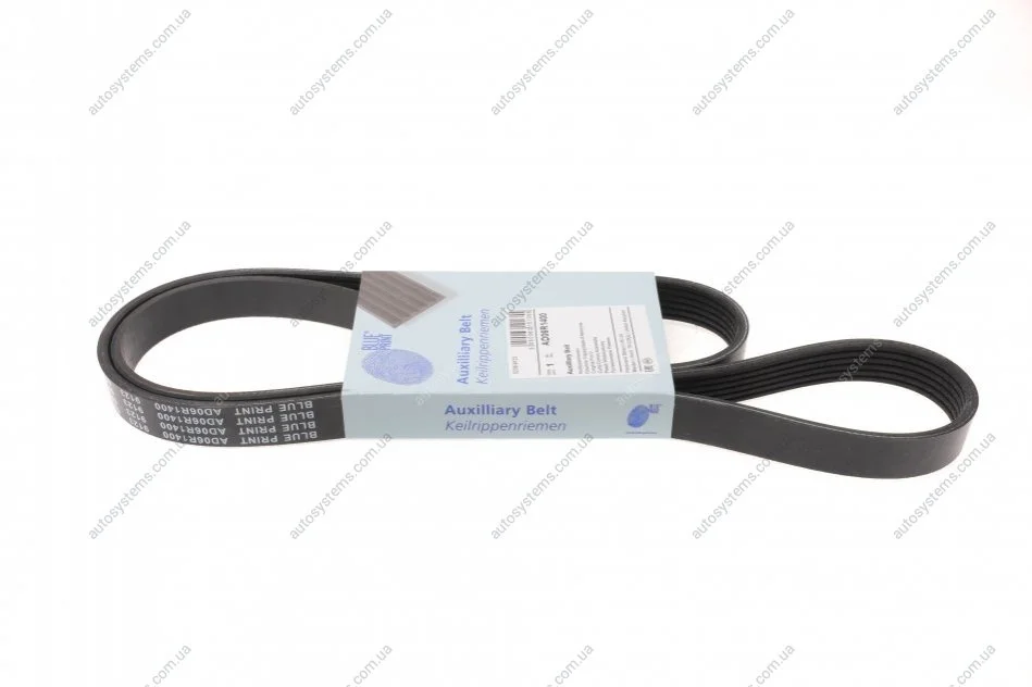 Ремінь генератора Renault Kangoo 1.9D 98-/ Hyundai i30/ Kia Cee\'d 2.0 07-12 Blue-print AD06R1400 (фото 1)