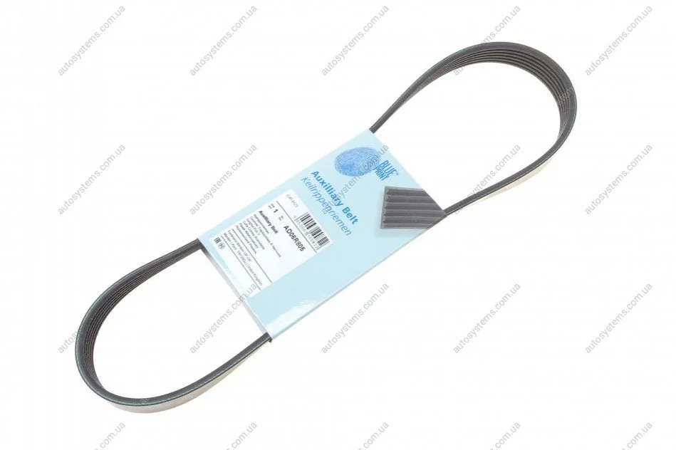 Ремінь генератора Citroen Berlingo/Peugeot Partner 1.6HDI/ Ford Fiesta/ Focus 1.4-1.6 TDCi 01- Blue-print AD06R805 (фото 1)