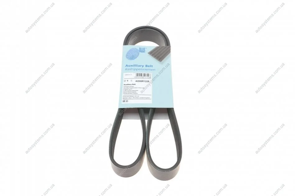 Ремінь генератора Mazda 3/ 5/ 6 2.0 DI/CD 02-10 (8PK1225) Blue-print AD08R1225 (фото 1)