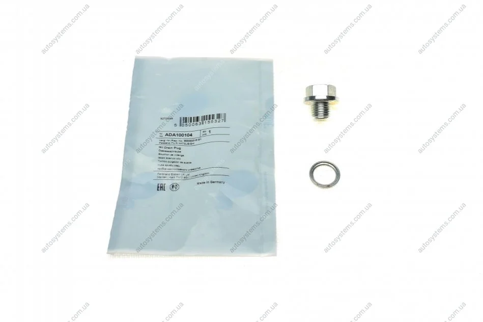 Болт зливу оливи Hyundai Accent/Kia Rio/Mitsubishi Lancer/Suzuki Grand Vitara 90- (M14x1.5) Blue-print ADA100104 (фото 1)