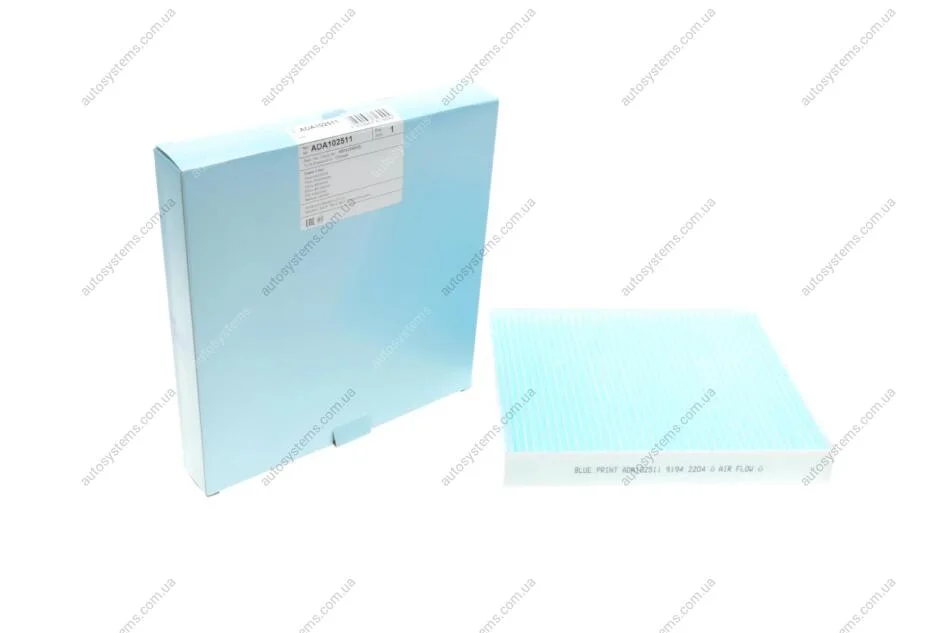 Фільтр салону Chrysler Grand Voyager 2.8CRDI/3.6 24V 07- Blue-print ADA102511 (фото 1)