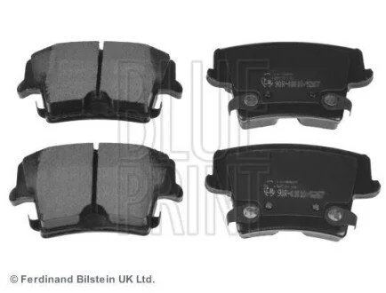 Комплект тормозних колодок, дисковий тормоз Blue-print ADA104205