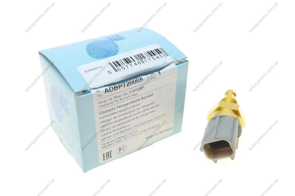 Датчик температури охолоджуючої рідини Mazda 3/5/6/CX-7 1.8-2,5 16V 03- Blue-print ADBP720005 (фото 1)