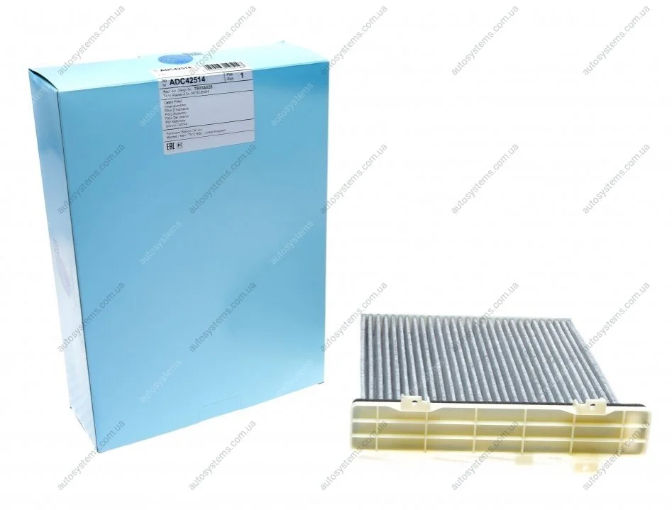 Фільтр салону Mitsubishi Pajero 00- (вугільний) Blue-print ADC42514 (фото 1)