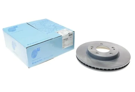 Диск гальмівний (передній) Mitsubishi Lancer 02-/Outlander 03- (276x26) (з покриттям) Blue-print ADC443104