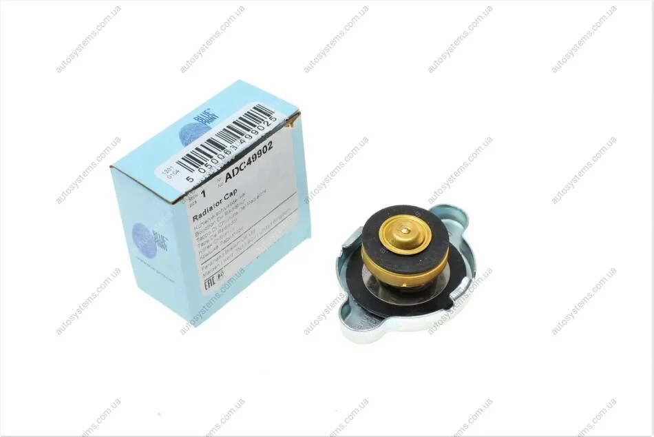Кришка радіатора Renault Koleos 08-/Toyota Corolla/Mazda 323/Mitsubishi Lancer 84- (0.9bar) Blue-print ADC49902 (фото 1)