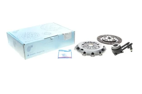 Комплект зчеплення Ford Escort 1.5 Ti/Fiesta 1.6 Ti 08- (d=220mm) (+вижимний) Blue-print ADF123095
