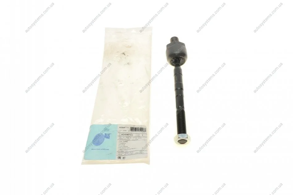 Тяга рульова Hyundai Accent III 05-10/Kia Rio 05- (L=196mm) Blue-print ADG087111 (фото 1)