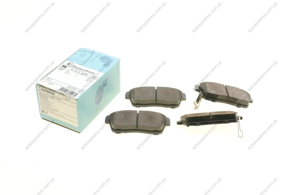 Колодки гальмівні (передні) Chevrolet Cruze 00-08/Subaru Justy 07-/Suzuki Ignis 00-/Nissan Pixo 09- Blue-print ADK84223 (фото 1)