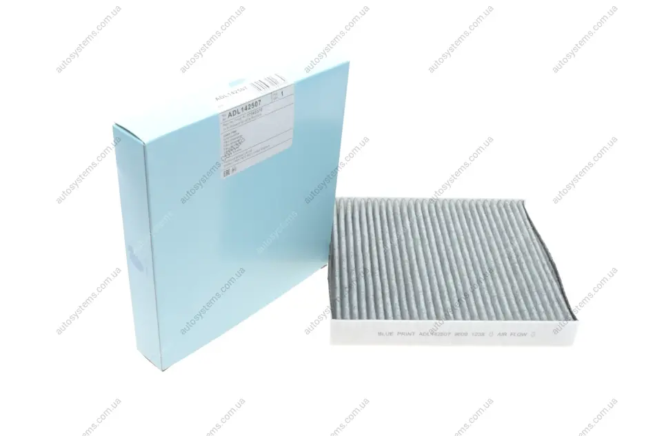 Фільтр салону Alfa Romeo Spider 06-11 (вугільний) Blue-print ADL142507 (фото 1)