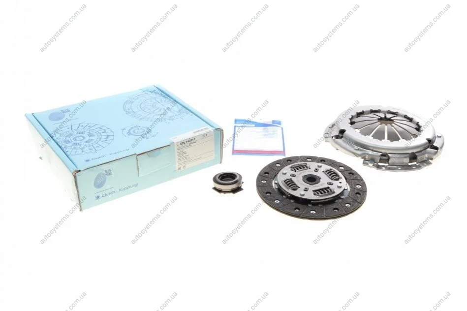 Комплект зчеплення Fiat Panda 1.1/1.2 LPG/Natural Power 03- (+вижимний) (d=185mm) Blue-print ADL143011 (фото 1)