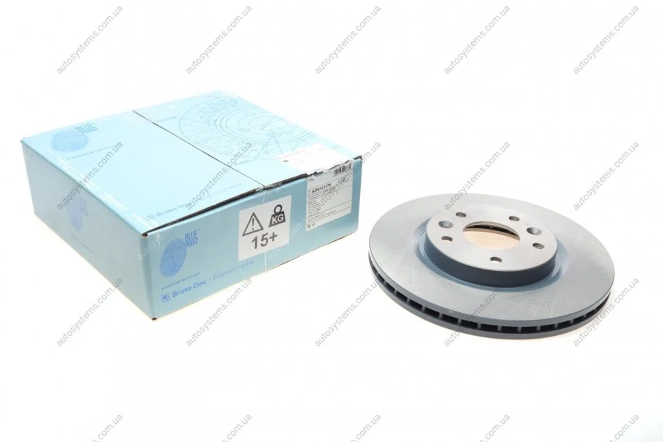 Диск гальмівний (передній) Nissan Qashqai II/X-trail 13-/ Leaf 14-/ Renault Kadjar 13- (295x26) Blue-print ADN143176 (фото 1)