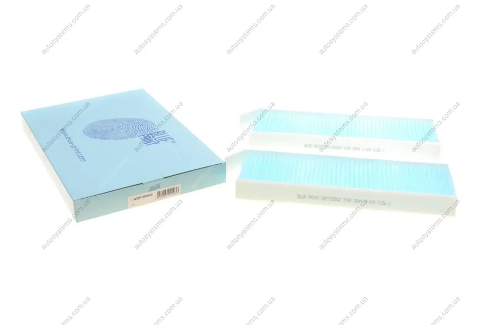 Фільтр салону Citroen Berlingo/Peugeot Partner 08- (к-кт 2шт.) Blue-print ADP152502 (фото 1)